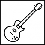 (Guitar created by Yaroslav Samoilov from the Noun Project.)